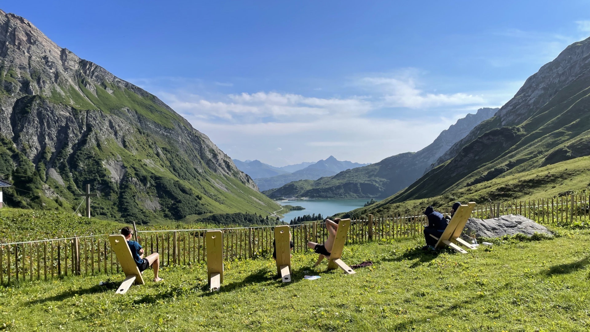 Entspannen mit Blick auf den Spullersee
