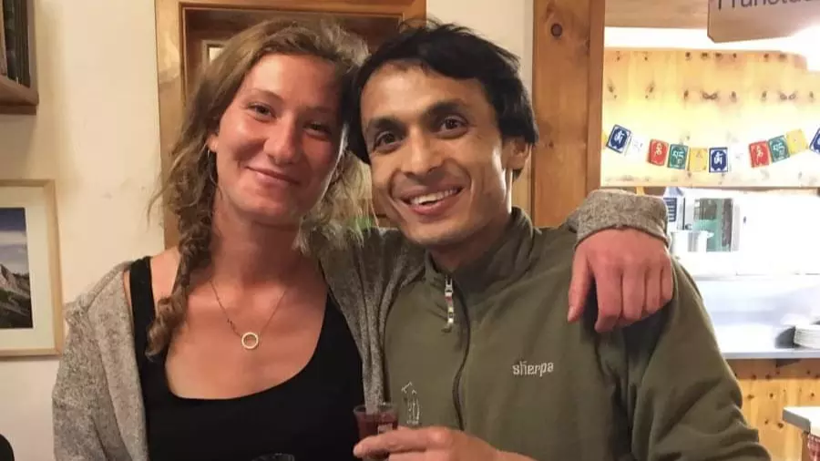 Kerstin mit Hund Shiva